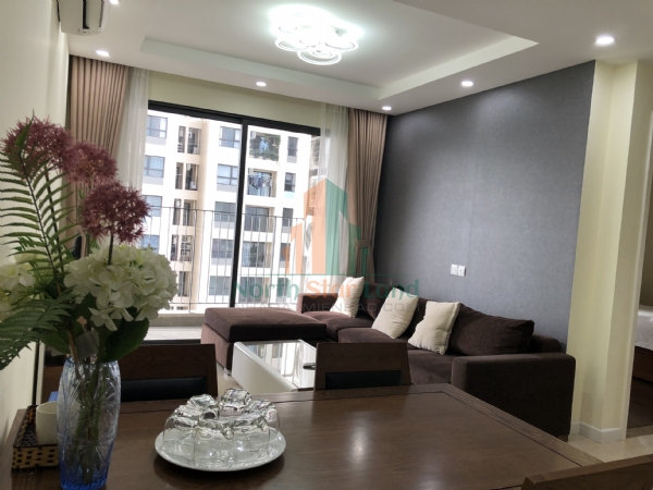 Ấn tượng với căn hộ hạng sang Vinhomes D’Capitale, 2 phòng ngủ, có ban công, view khu dân cư, full đồ, khu vực quận Cầu Giấy.